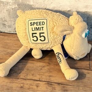 Vintage 2000 Curto Toy SERTA Sheep Counting Sheep Plush 8” Speed Limit 55